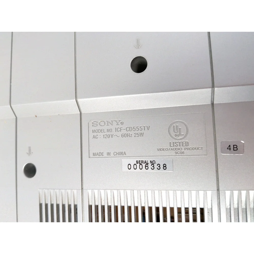 CD Player Sony ICF-CD555TV Under-the-Counter 7